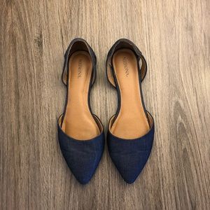 Stylish Merona Denim Pointed Toe Flats